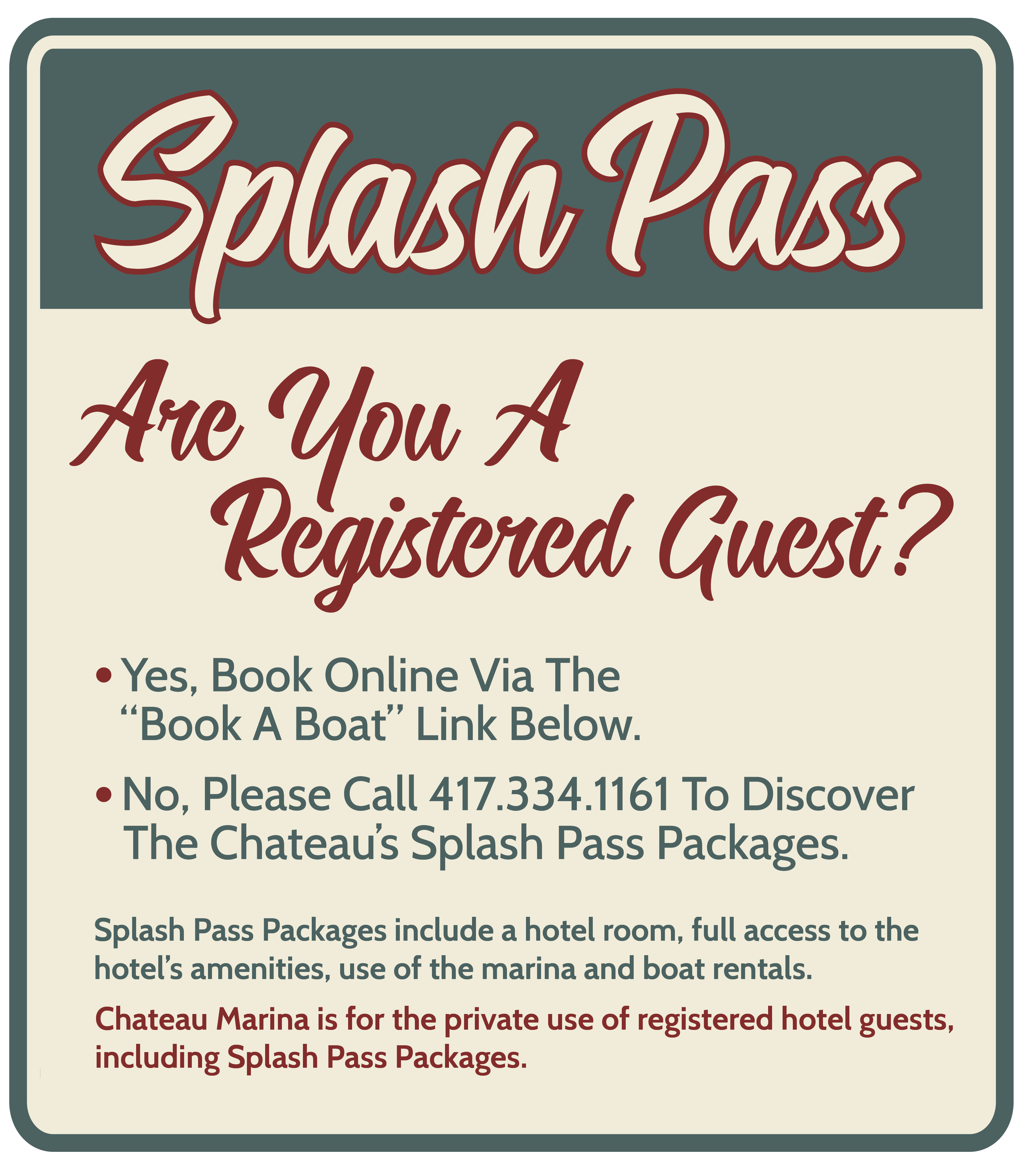 Splash Pass